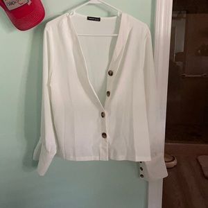 White button down